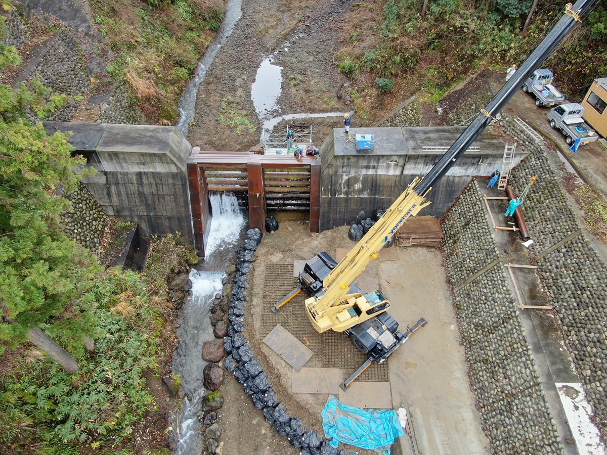 HBBO+型機能部材取外しの様子