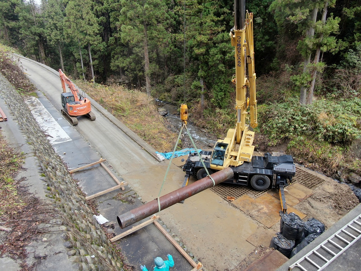 HBBO+型機能部材取外しの様子