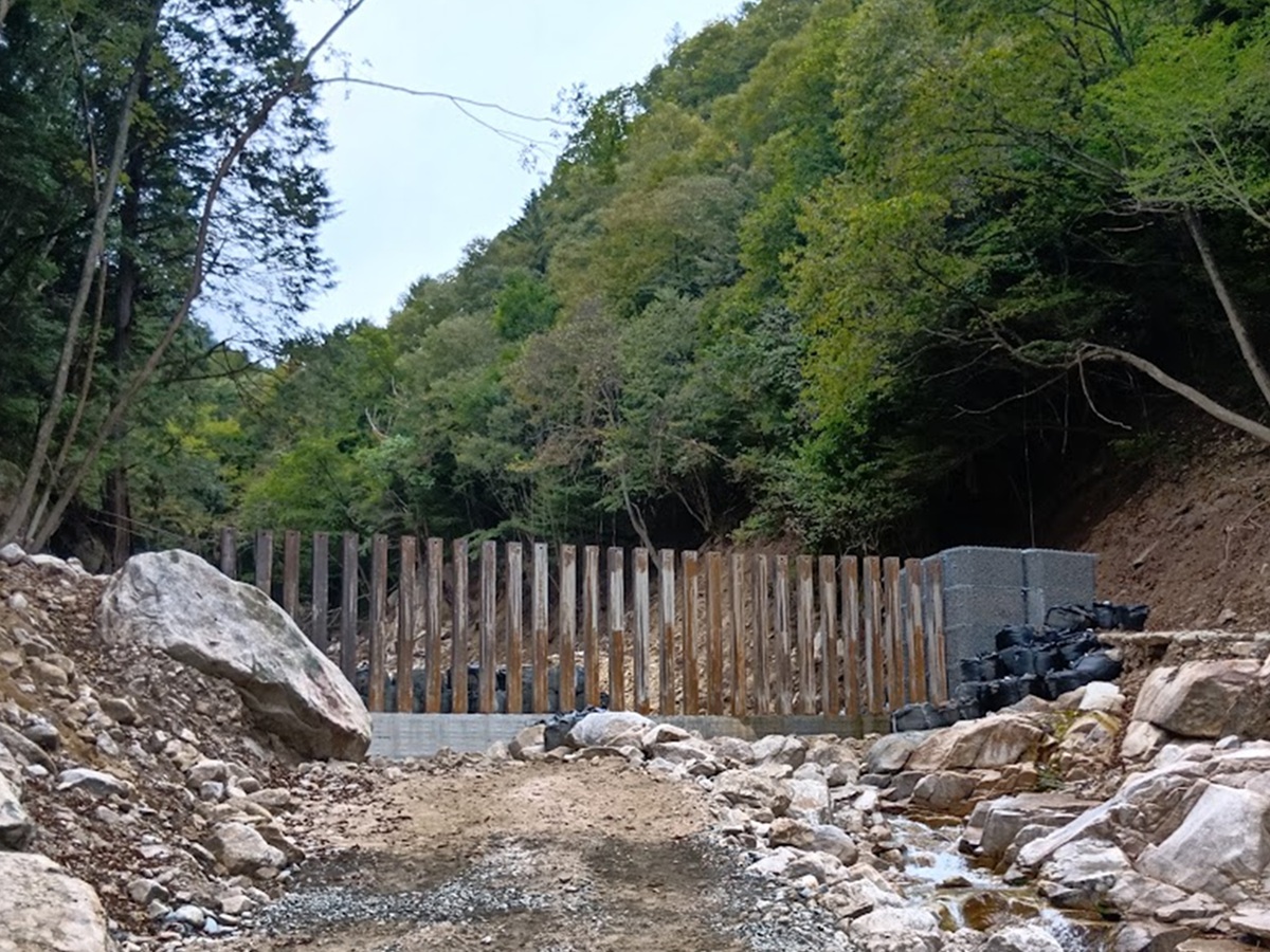 安曇野市土石流災害応急対策工事においてVCCO型応急対策工が完了しました