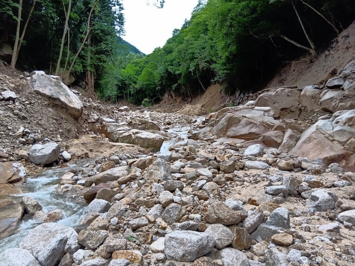 安曇野黒川沢被災状況2